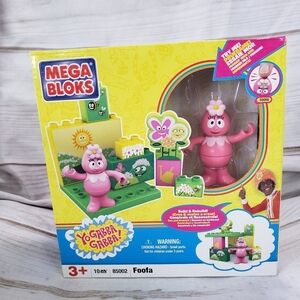 Rare Mega Bloks Yo Gabba Gabba Foofa 85002 Playset Factory Sealed 10 Piece 2009